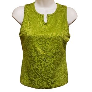 Kinesis green sports bra tank size medium